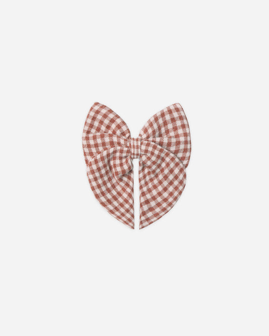 Quincy Mae - Red Gingham Bow