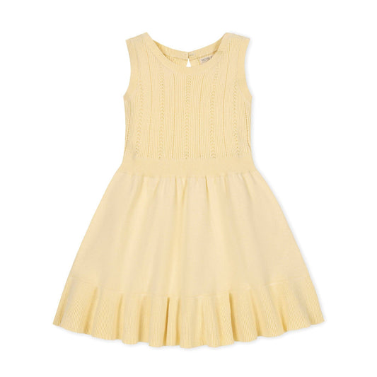 Hope and Henry - Organic Flounce Hem Sweater Dress