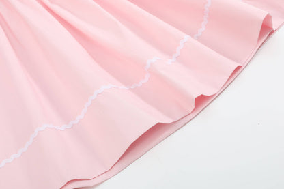 Lil Cactus - Pink Butterflies Smocked Bishop Dress