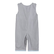 Lil Cactus - Light Gray Mallard Smocked Overalls