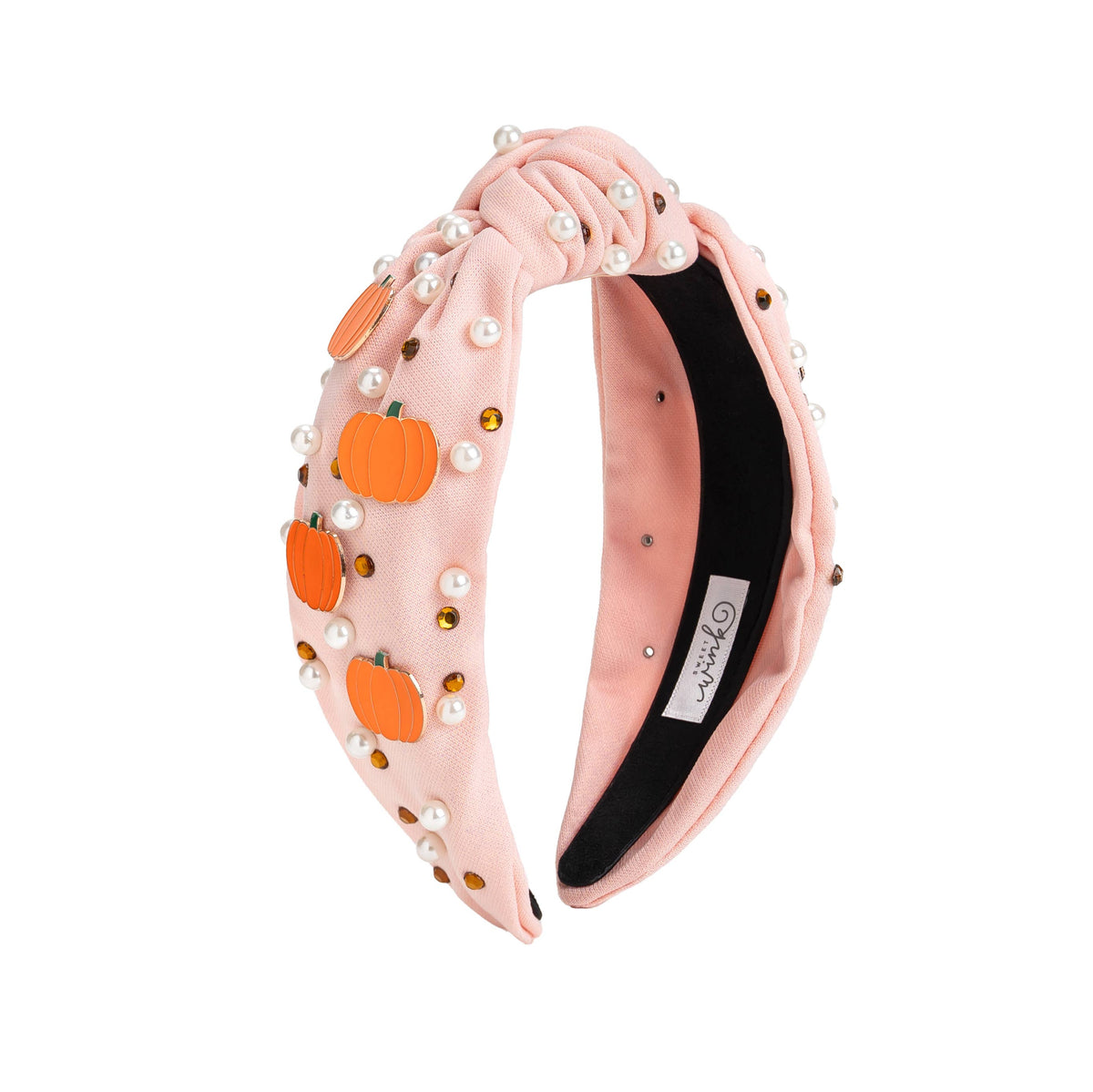 Sweet Wink - Pumpkin Pearl Gemstone Headband - Kids Hair Accessories