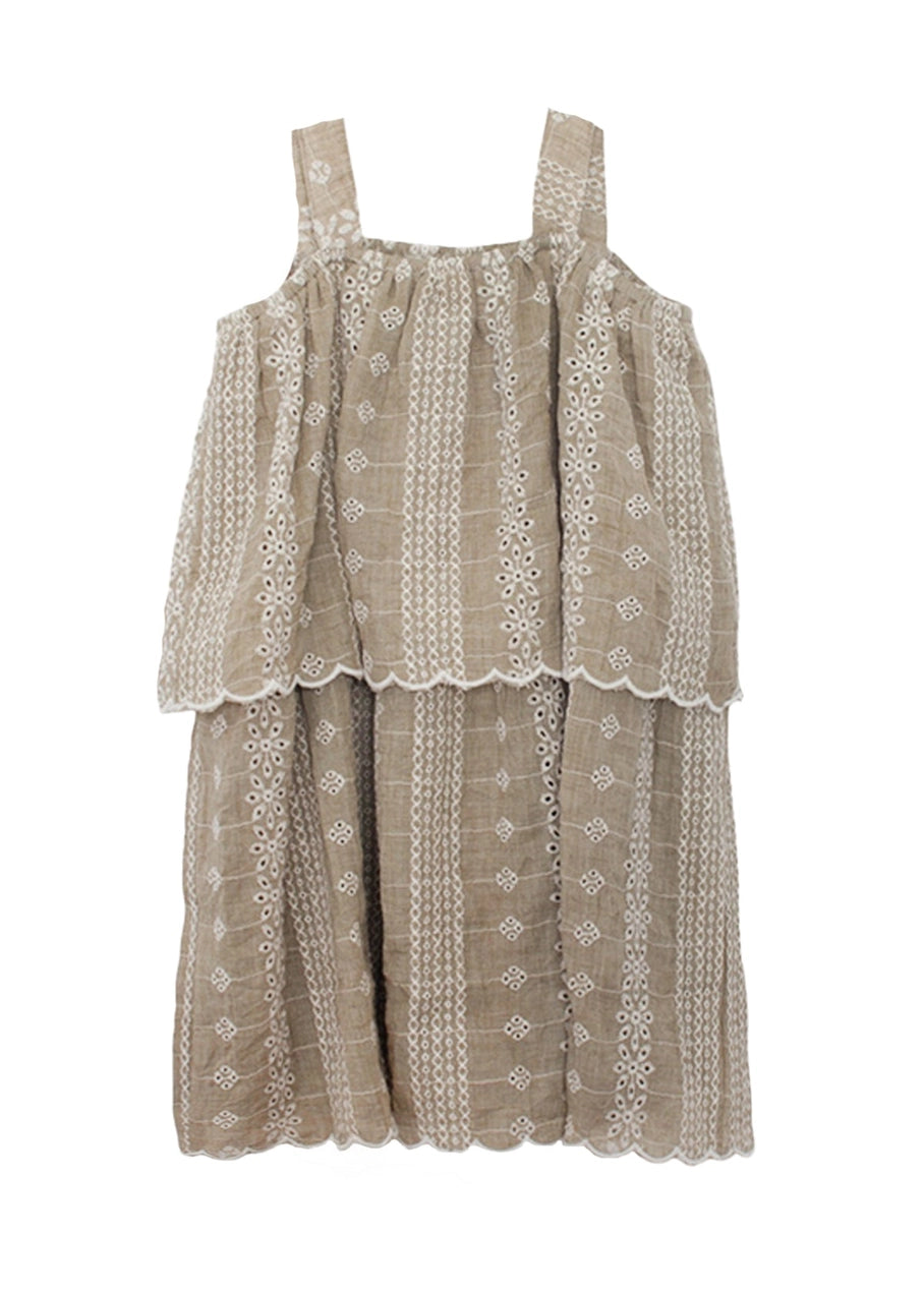mabel + honey - Espresso Eyelet Dress
