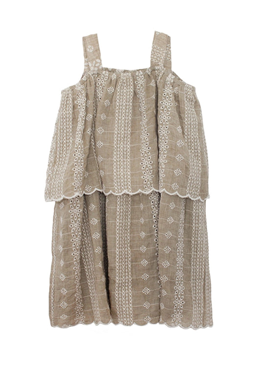 mabel + honey - Espresso Eyelet Dress
