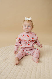 Lucky Panda Kids - Jogger Set | Blush & Cherry