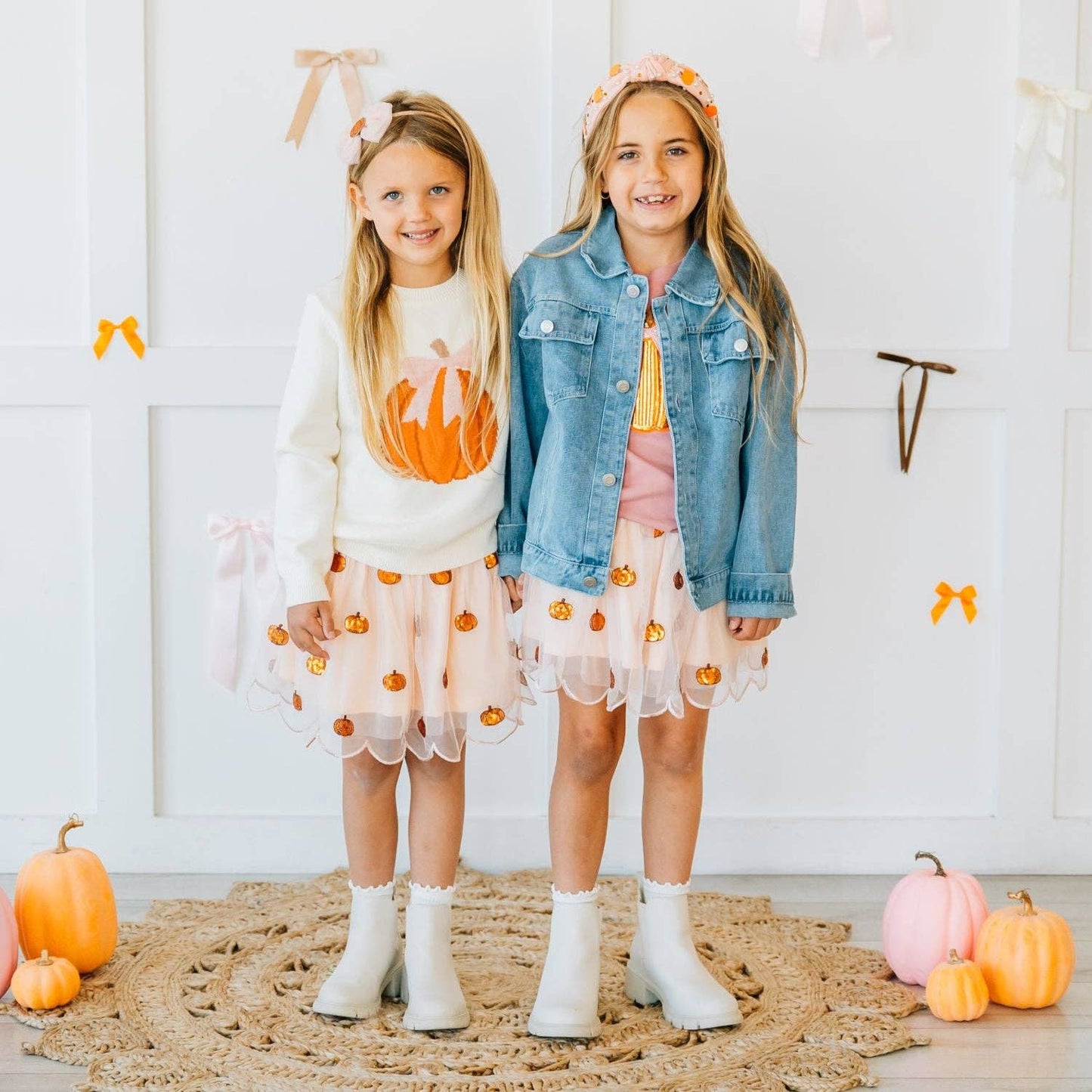Sweet Wink - Pumpkin Pearl Gemstone Headband - Kids Hair Accessories