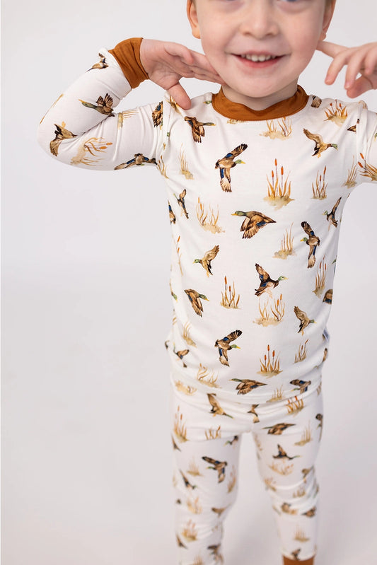 Ducks 2 Piece Bamboo Pajama Set