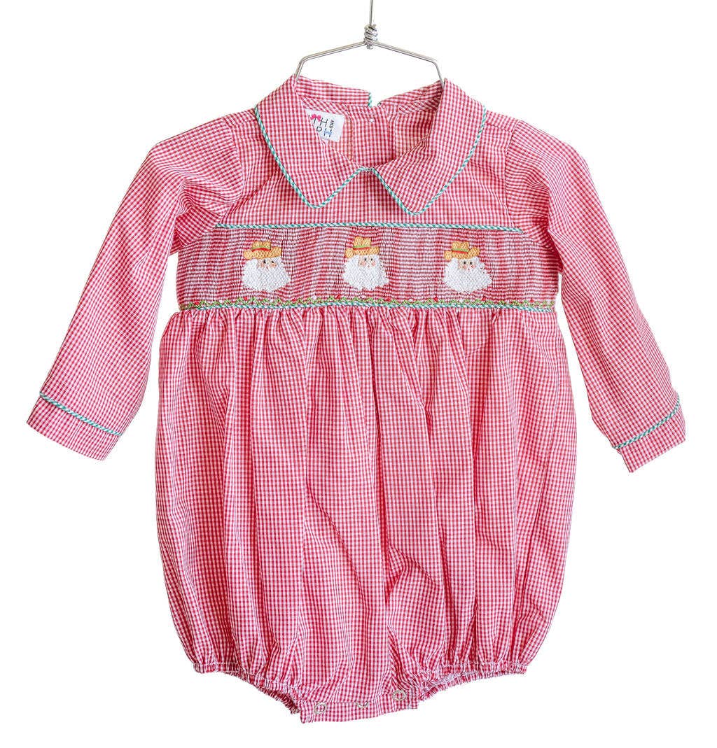 Ruth and Ralph - Cowboy Santa Smocked Henry Bubble