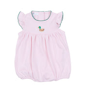 Magnolia Baby - Mini Mallard Embroidered Bubble - Pink