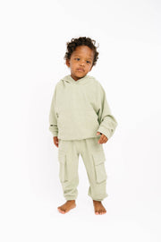 Little One Shop - Sage Mist Waffle Cargo Set