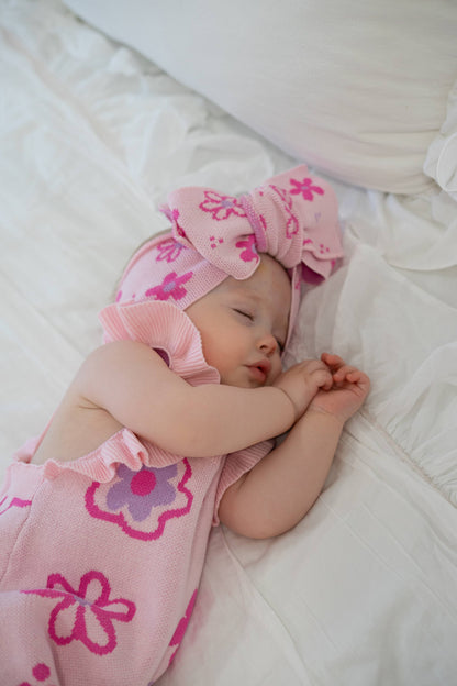 Luna + Luca - Wildflower Dreams Romper - Powder Pink