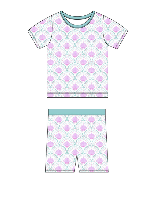 Toast + Jams - Seaside Shells Short Set