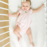 Magnolia Baby - Mini Mallard Embroidered Bubble - Pink