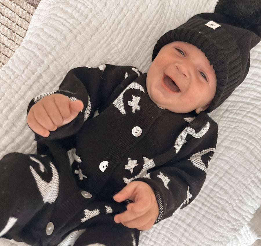 Luna + Luca - Midnight Sky Jacquard Jumpsuit