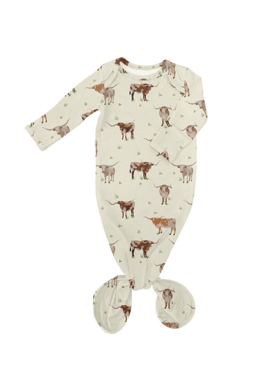 Longhorn Cows - Knotted Gown