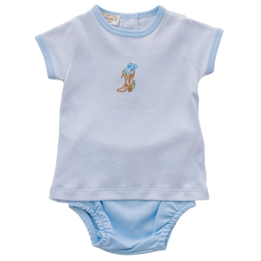 Magnolia Baby - Boots and Blooms Diaper Cover Set