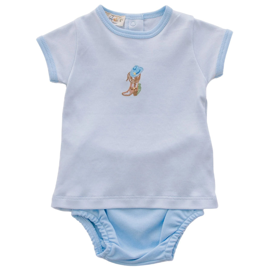 Magnolia Baby - Boots and Blooms Diaper Cover Set