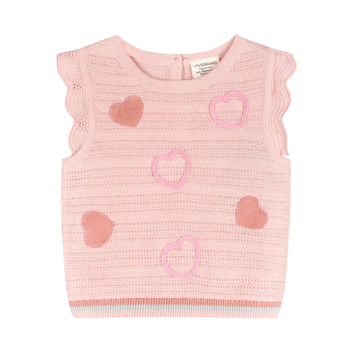 Viverano Organics - Olivia Hearts Baby Tank & Shorts Set (Organic)