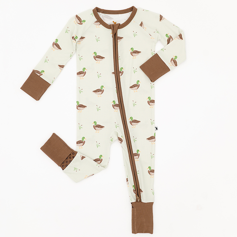 Kiki + Lulu - Duck, Duck Cute Ribbed Convertible Footies