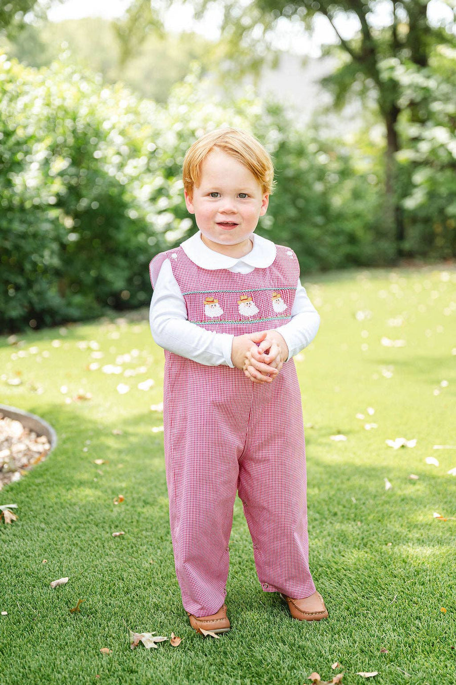 Ruth and Ralph - Cowboy Santa Smocked Norman Longall