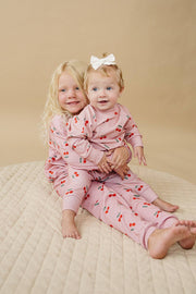 Lucky Panda Kids - Jogger Set | Blush & Cherry