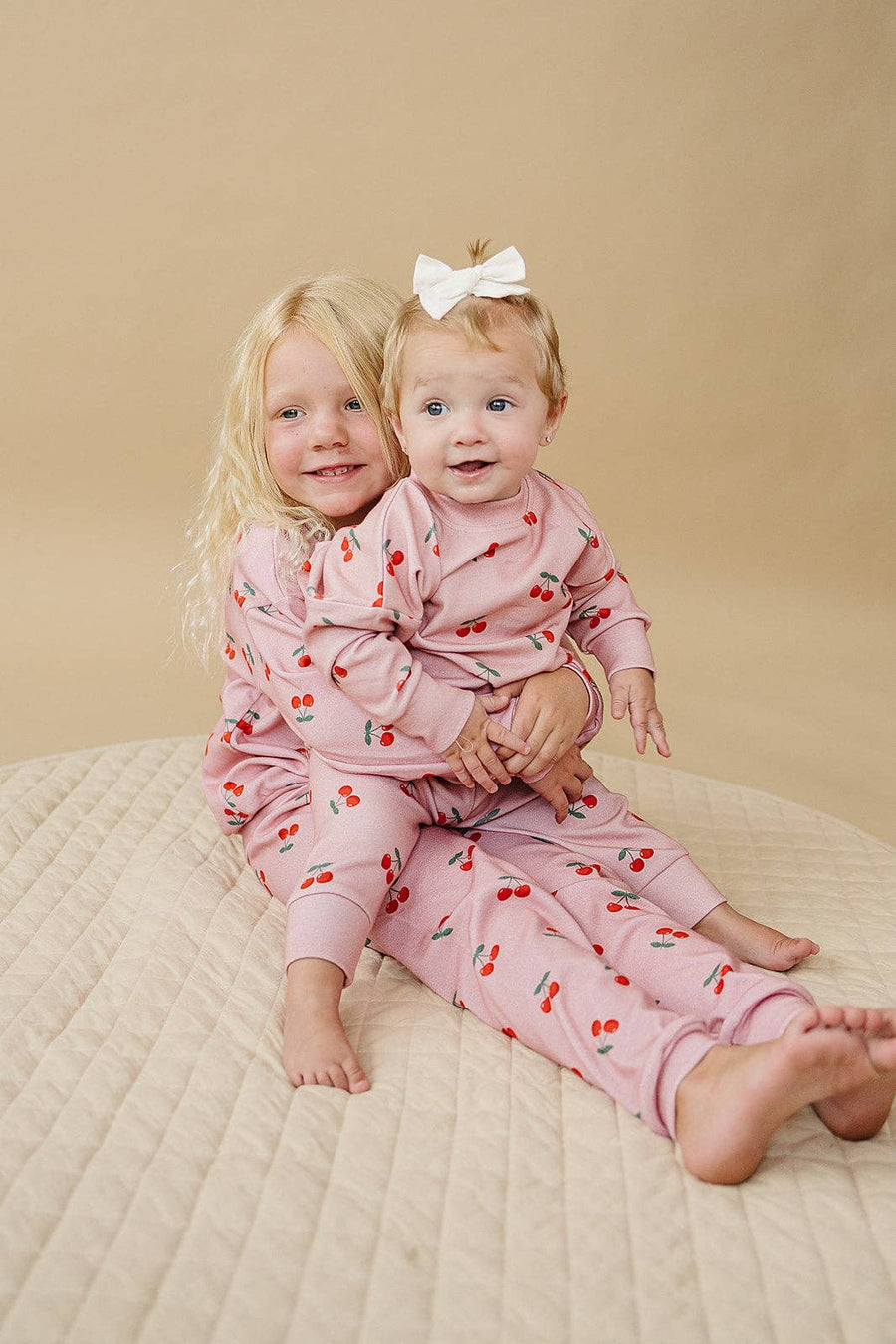 Lucky Panda Kids - Jogger Set | Blush & Cherry