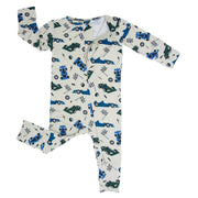 Sweet Bamboo - Convertible Romper - Race Cars
