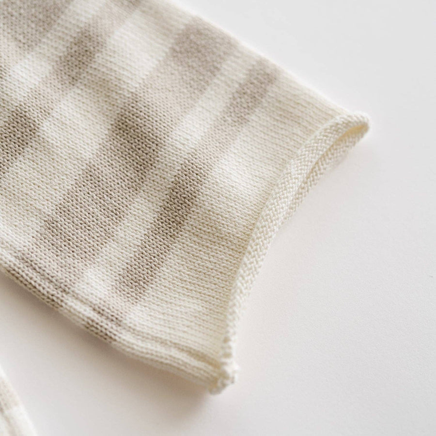 Atlas Grey - Organic Knit Wideleg Pant