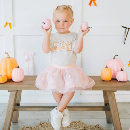 Sweet Wink - Pumpkin Cameo Short Sleeve T-Shirt - Kids Clothing Fall