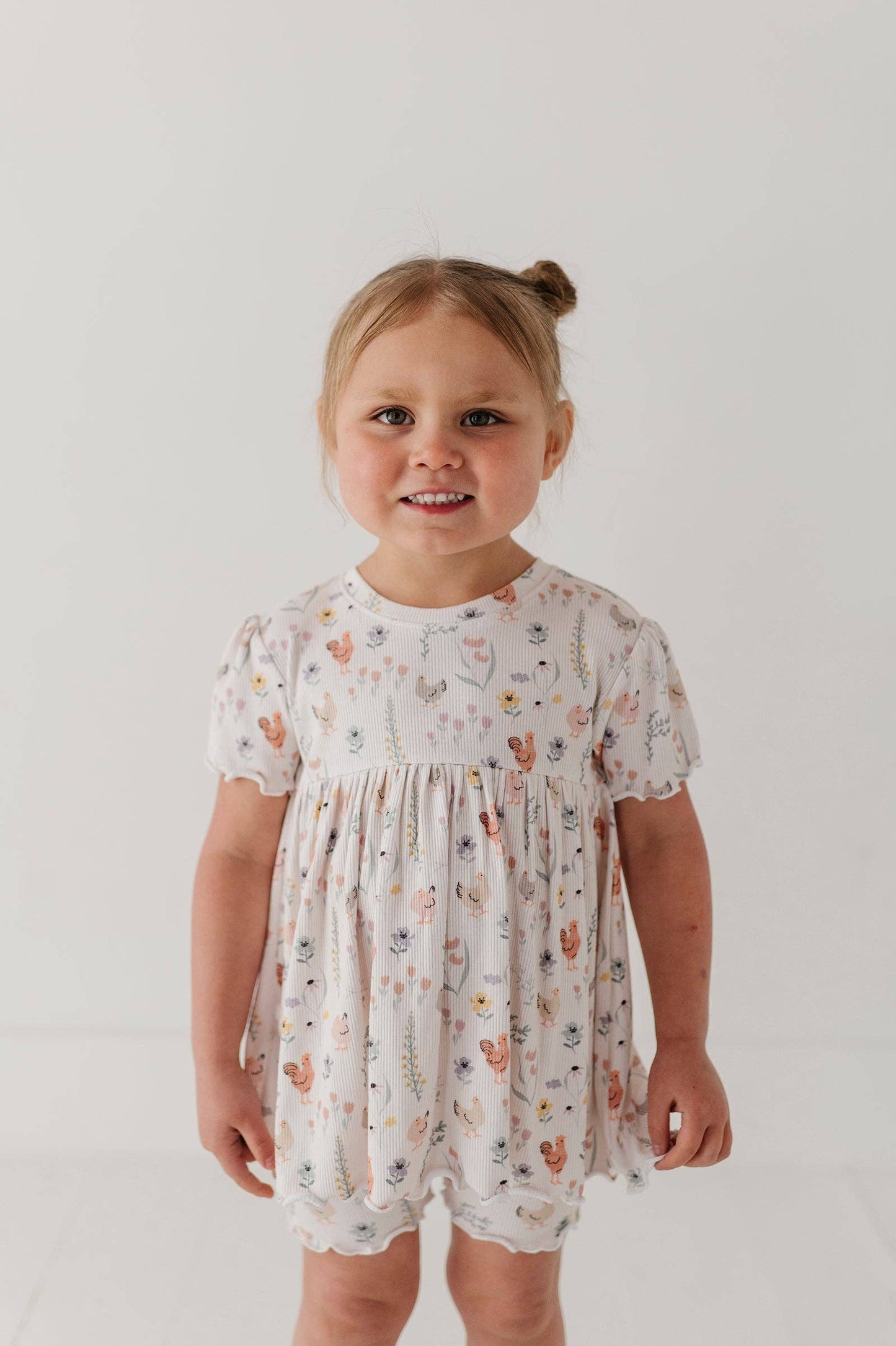 babysprouts clothing company - Chicken Girl's Babydoll Set