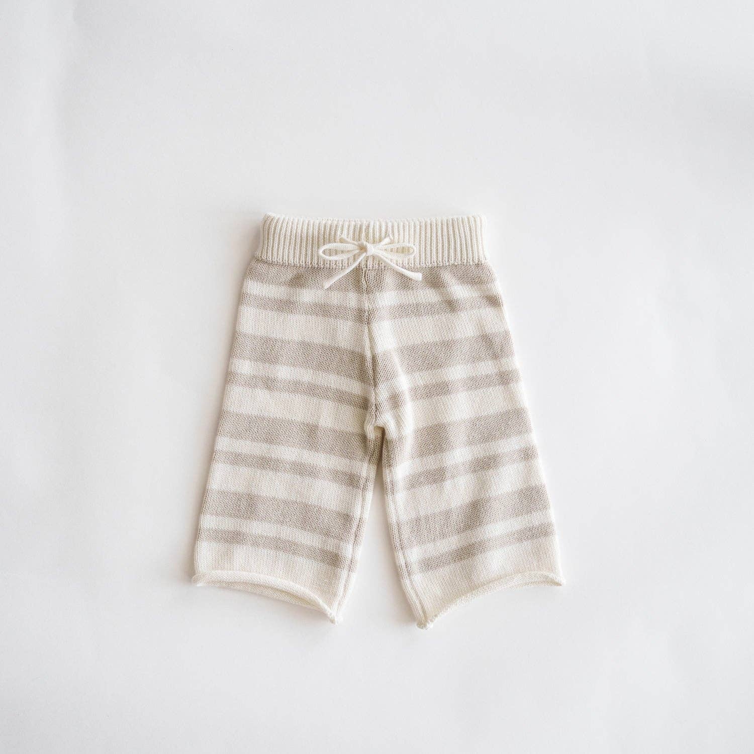Atlas Grey - Organic Knit Wideleg Pant
