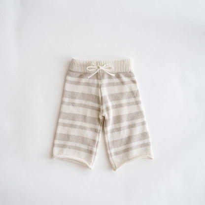 Atlas Grey - Organic Knit Wideleg Pant