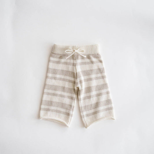 Atlas Grey - Organic Knit Wideleg Pant