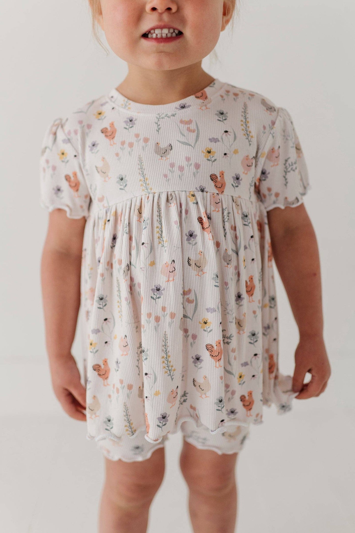 babysprouts clothing company - Chicken Girl's Babydoll Set
