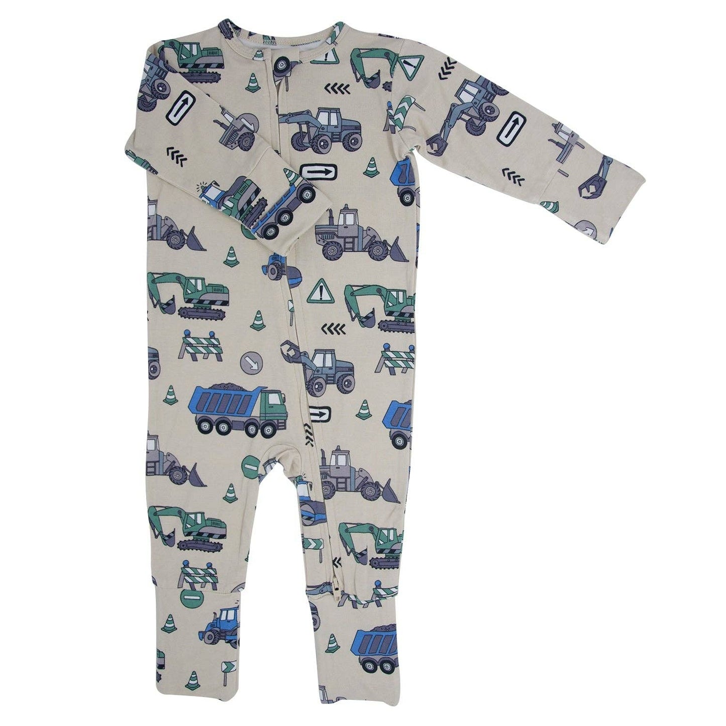 Sweet Bamboo - Convertible Romper - Construction Site