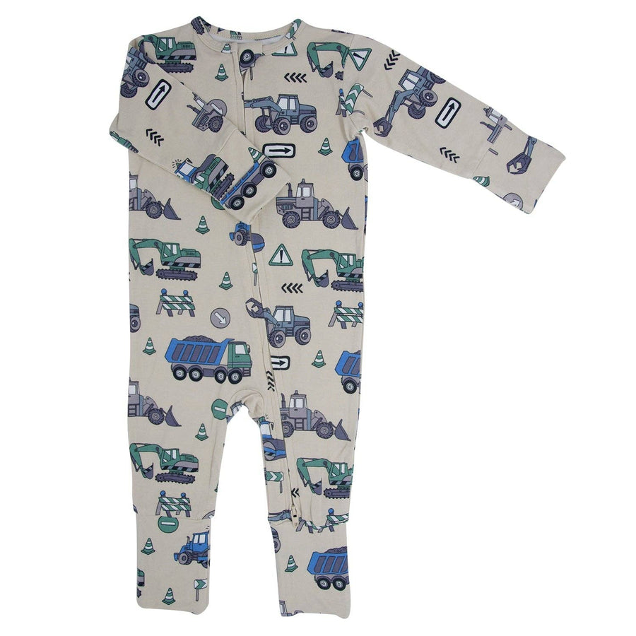 Sweet Bamboo - Convertible Romper - Construction Site