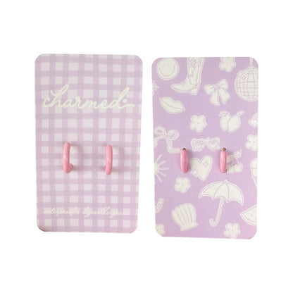 Shop Charmed Co - Pink Hoop | Hypoallergenic & Click-In