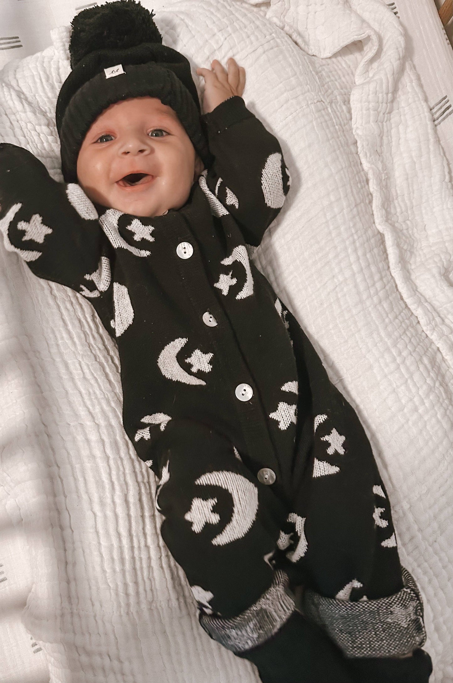 Luna + Luca - Midnight Sky Jacquard Jumpsuit