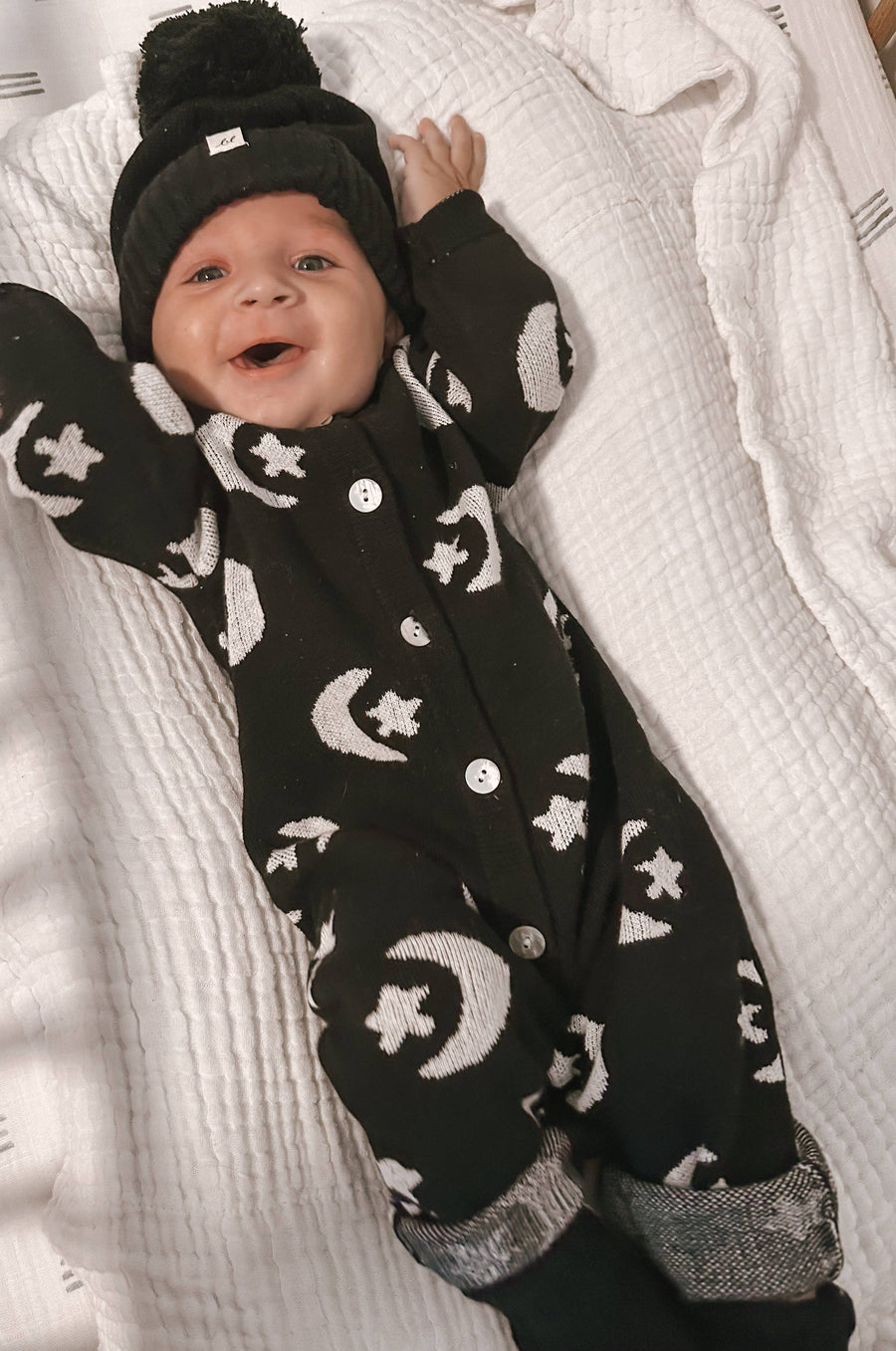 Luna + Luca - Midnight Sky Jacquard Jumpsuit