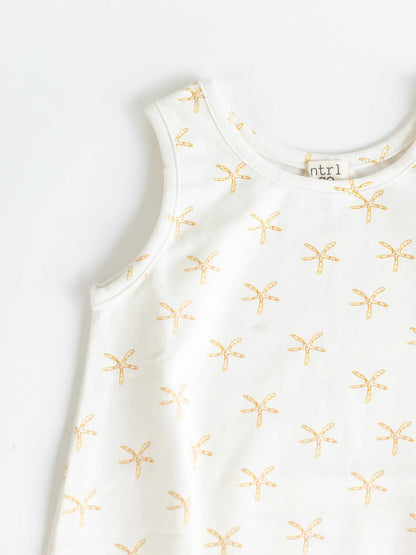 ntrl co.- Surfside Sleeveless Bubble | Starfish Tide | Tan