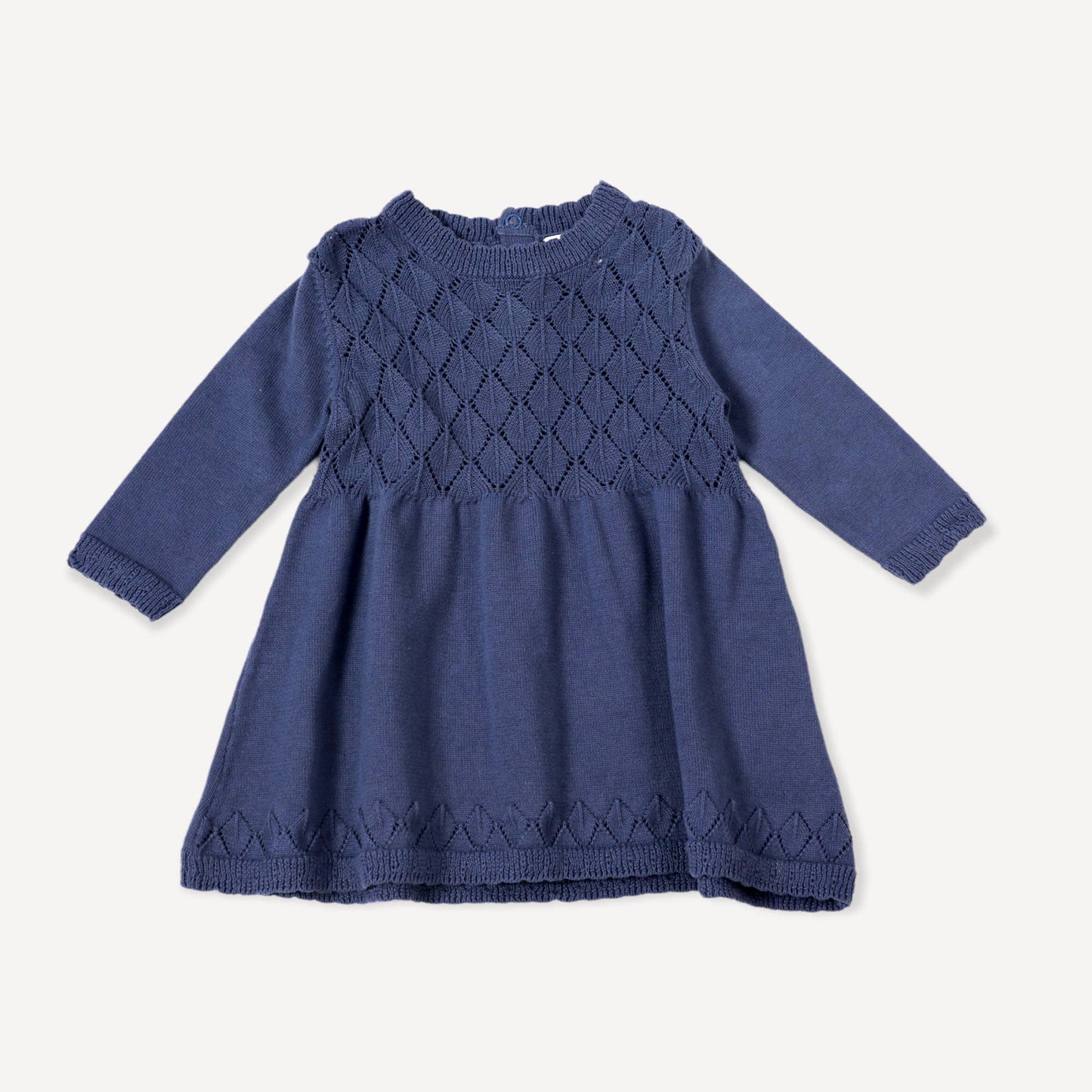 Viverano Organics - Milan Pointelle Sweater Knit Baby dress (Organic Cotton)