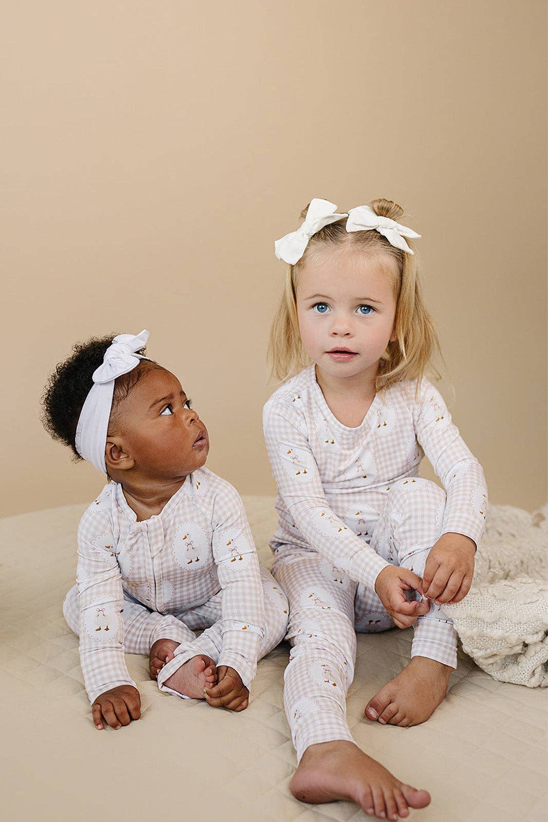 Lucky Panda Kids - Bamboo Two Piece Set | Gingham & Goose