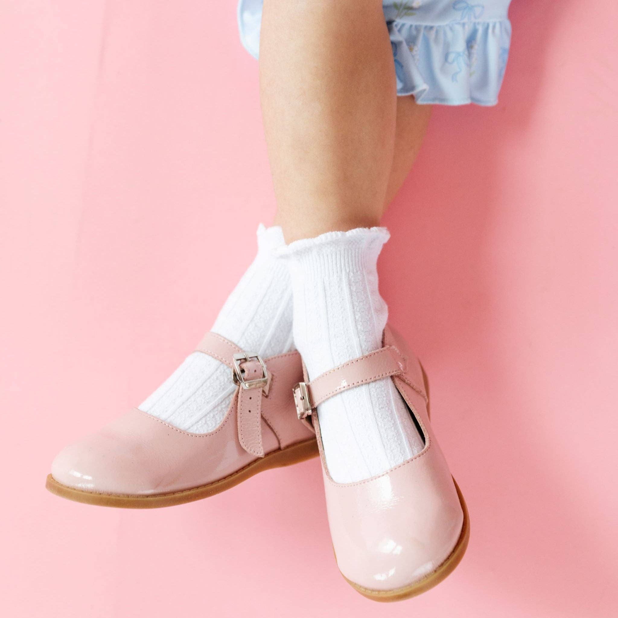 Little Stocking Co. - White Frill Midi Socks