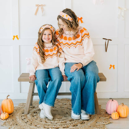 Sweet Wink - Pumpkin Pearl Gemstone Headband - Kids Hair Accessories