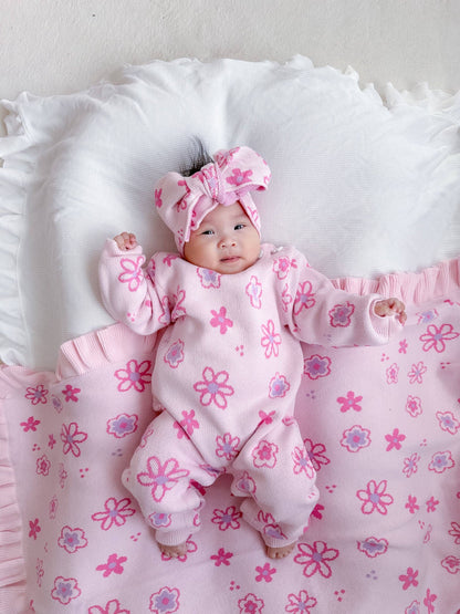 Luna + Luca - Wildflower Dreams Jumpsuit - Powder Pink
