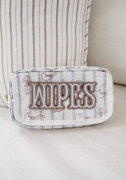 KENZKUSTOMZ - Wipes Pouch - Western Blues Clear Coat Bag