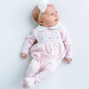 Magnolia Baby - Mia's Classics Smocked Footie - Pink