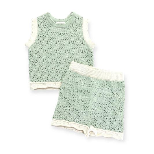 Viverano Organics - Poppy Textured Baby Tank & Shorts Set (Organic)
