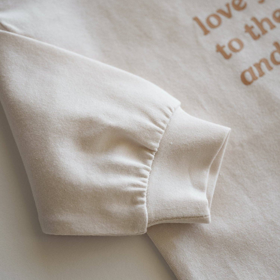 Atlas Grey - Love You To The Moon And Back - Organic Longsleeve