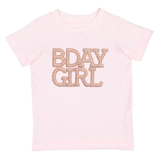 Sweet Wink - Pearl Bday Girl Patch Short Sleeve T-Shirt