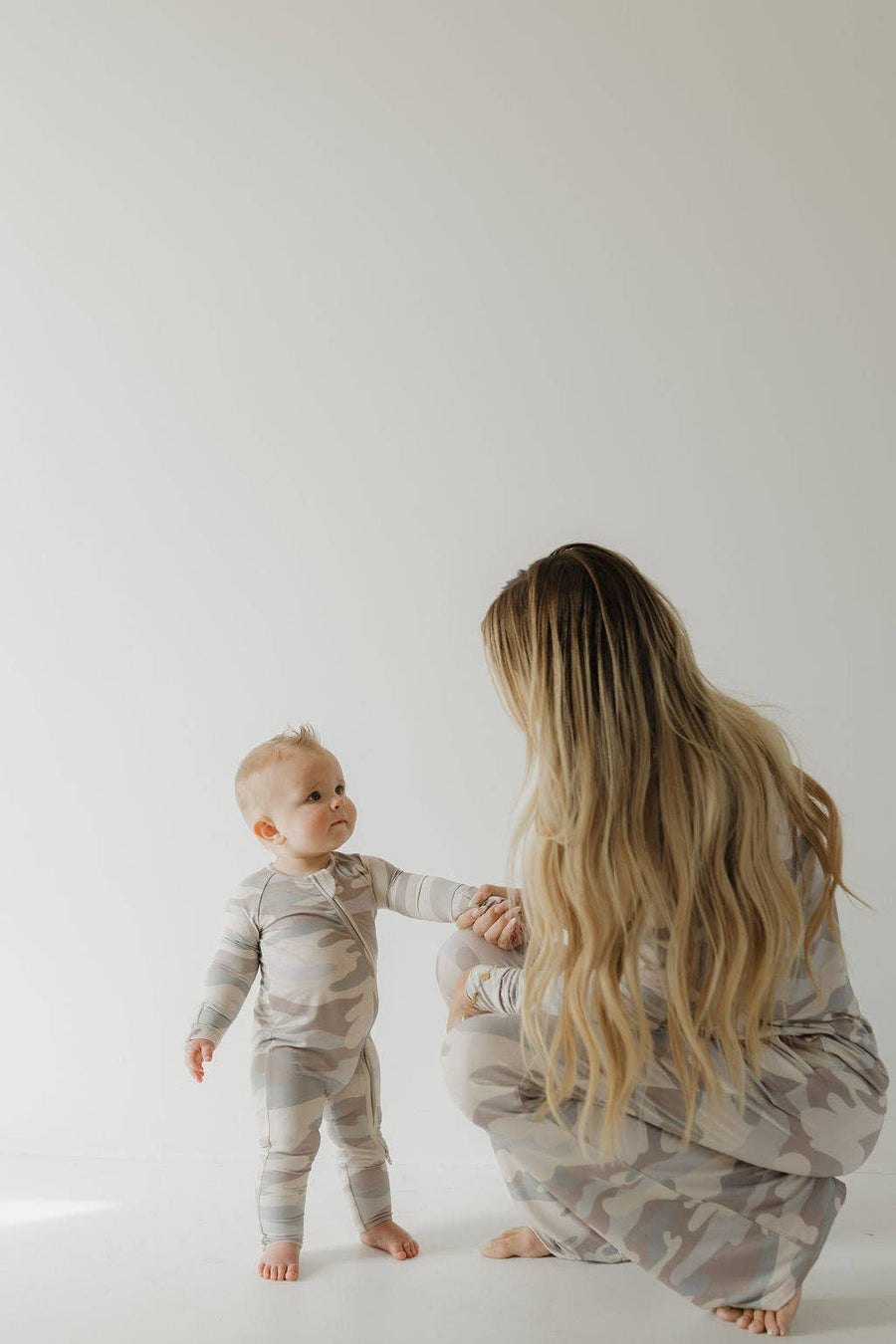 Forever French Baby - Bamboo Zip Pajamas | Camo